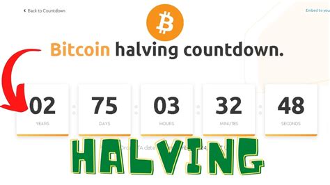 halving countdown calculator